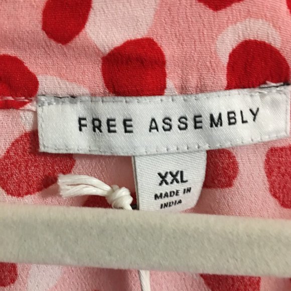 Free Assembly Red & Pink Dress - Showstopper NEW  Box Db1 - Picture 3 of 8